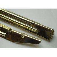 Leg - 28-1/2 inch - Gold Ribbed - Premium High Gloss Mirror Finish