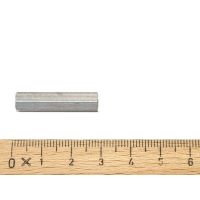 Hex Spacer 1/4" x 1-1/8" - 28,6mm - F-F #6-32 taps - Steel Chromed