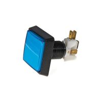 Pushbutton 1.6 inch Square (Large) - Bulb/LED Light - Amber, Blue, Green, Red, White, Yellow
