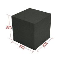 Arrowzoom Acoustic Panels Sound Absorption Studio Soundproof Foam - Bass Trap Cube Corner Block - 20 X 20 X 20 cm
