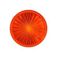 Playfield insert circle1-1/2" amber star