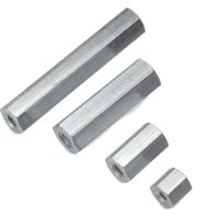 Hex Spacer 1/4" - F-F #6-32 taps - Steel Chromed
