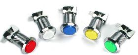 Ultralux Illuminated Pushbuttons Chrome - Includes LED