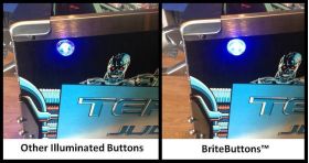 BriteButtons™ Illuminated Flipper Button Set For  JJP Wizard Of Oz and Hobbit Pinball Machines