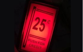 Coin Drop Replacement Pushbutton - Push for Credit - 25c Credit Button - Red