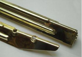Leg - 30-1/2 inch - Gold Ribbed - Premium High Gloss Mirror Finish - 500-5912 - 500-5921-00