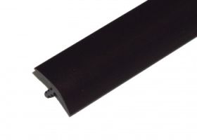 T Molding - 3/4 inch / 19mm wide - Per meter (Black)