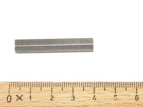 Hex Spacer 1/4" x 1-1/2" - 38,0mm - F-F #6-32 taps - Steel Chromed