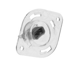 Receptacle and wedge socket - Clear - A-14265-13