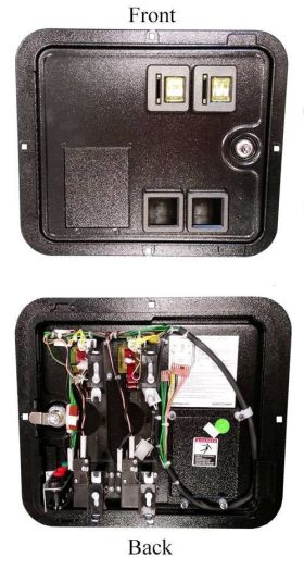 Coin Door Stern SPIKE System Machines With 4-Button Service Assembly & Wiring Harness