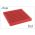 Arrowzoom Acoustic Panels Sound Absorption Studio Soundproof Foam - Wedge Tiles - 50 x 50 x 5 cm - Red